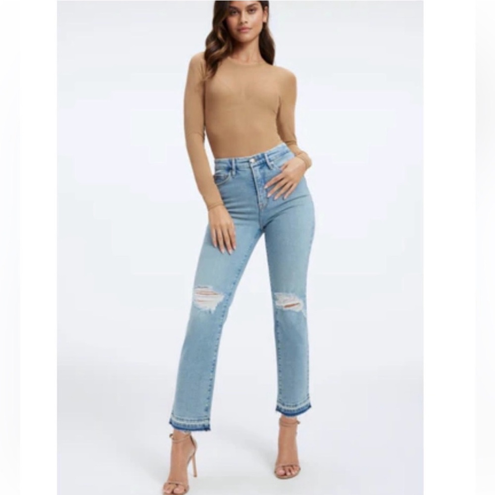 Good American Good Vintage Released Hem Jeans